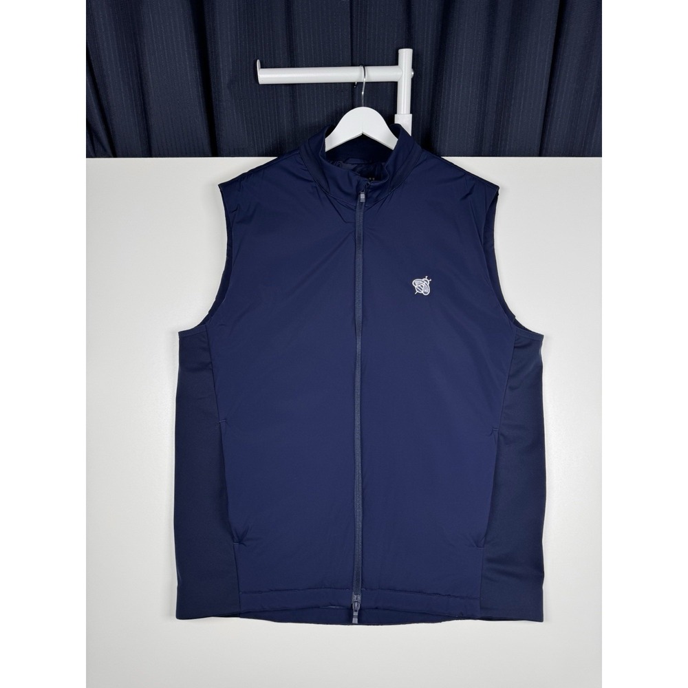 HOLDERNESS & BOURNE - The King Vest - Navy Blue - Men's Large - Bumble Bee Golf